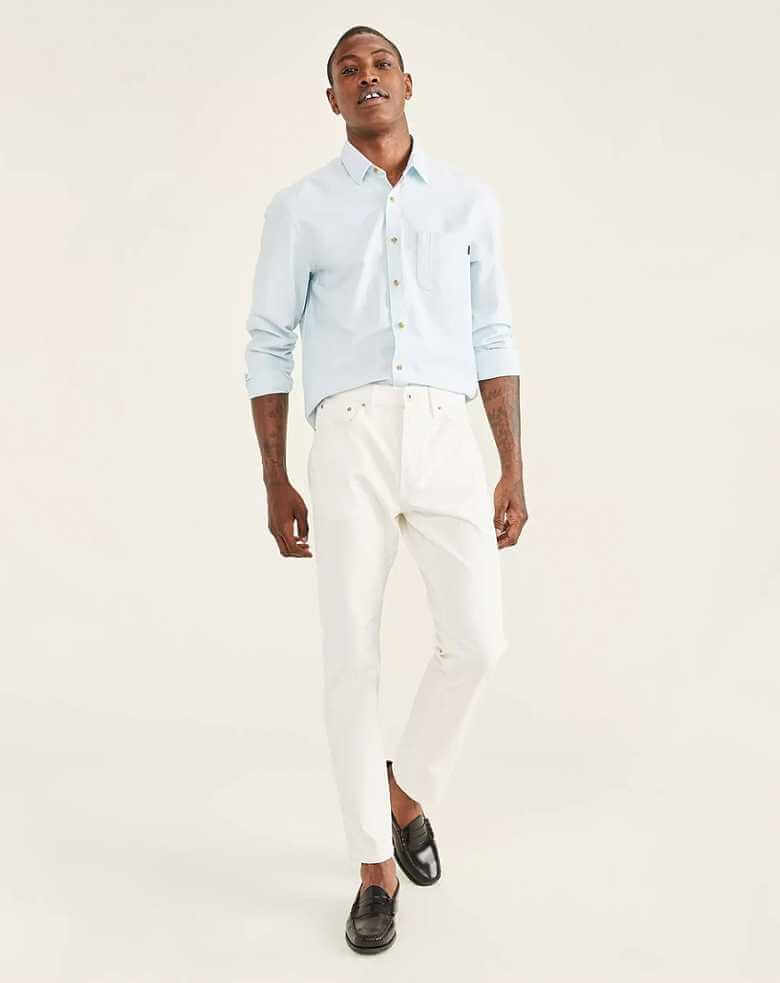 10 Trending Trouser Colours for Men - Cream-White Trousers