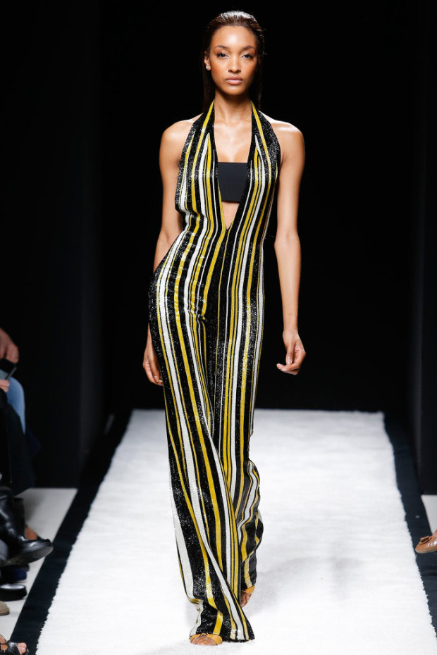 Balmain-spring-2015-trends-yellow-jumpsuit-