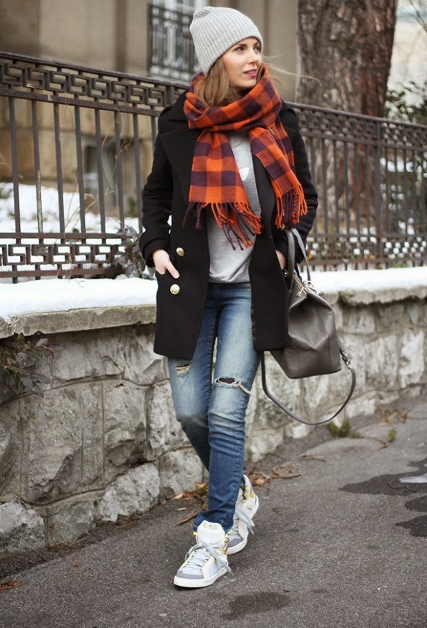 Casual-Winter-dresses-2015-Street-Style-look-fashionmaxi.com-adidas-by-stella-mccartney-sneakers-adidas-sweaters