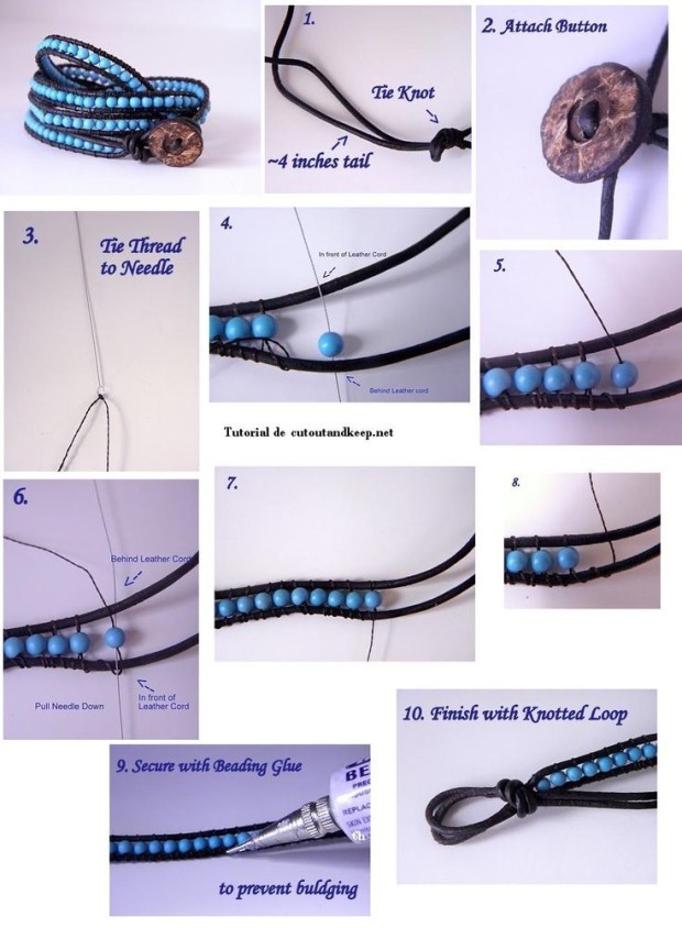 DIY Bracelets - crafts-diy-beaded-bracelet