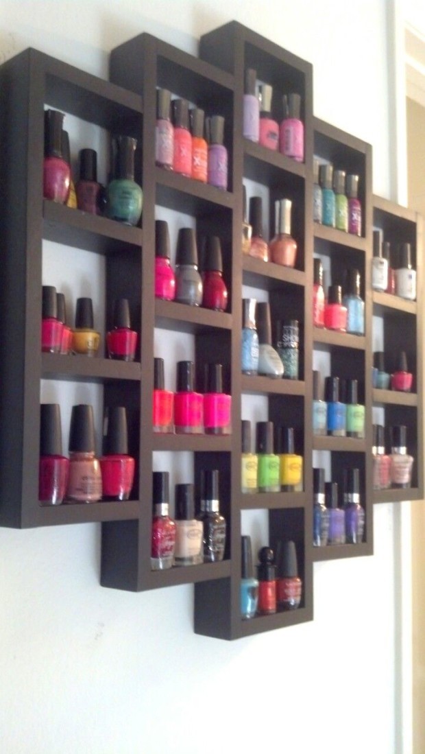 DIY Nail Polish Organizer 1