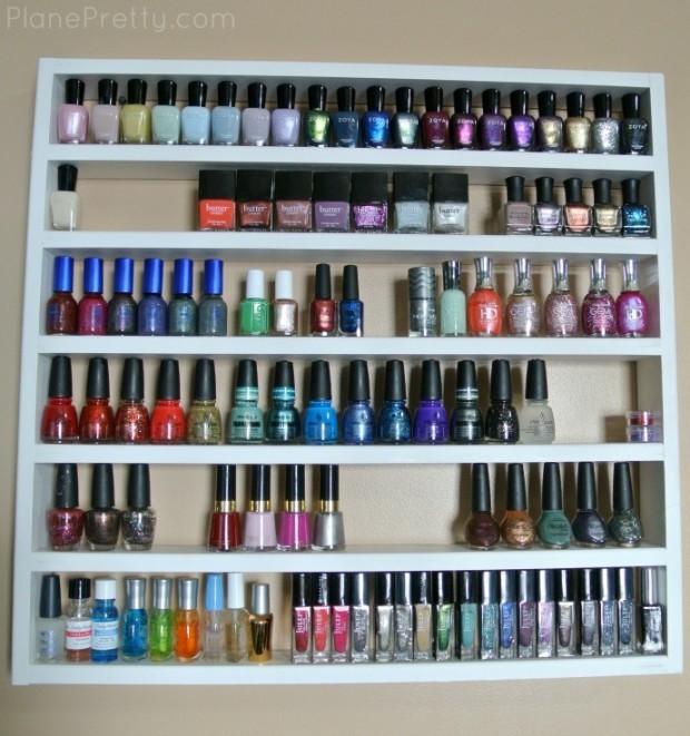 DIY Nail Polish Organizer