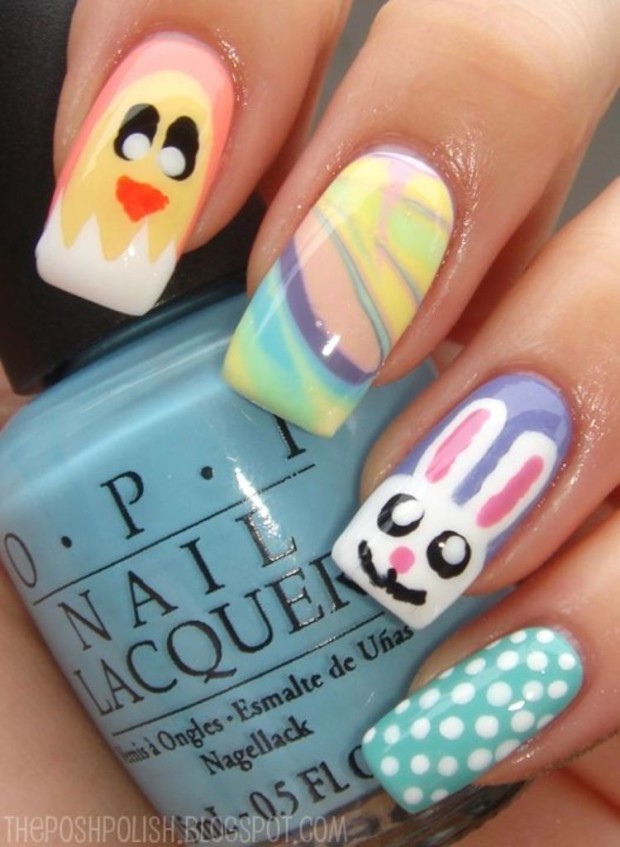 Elegant-Easter-Themed-Nail-Art-Designs-Ideas-Trends-2015-2016