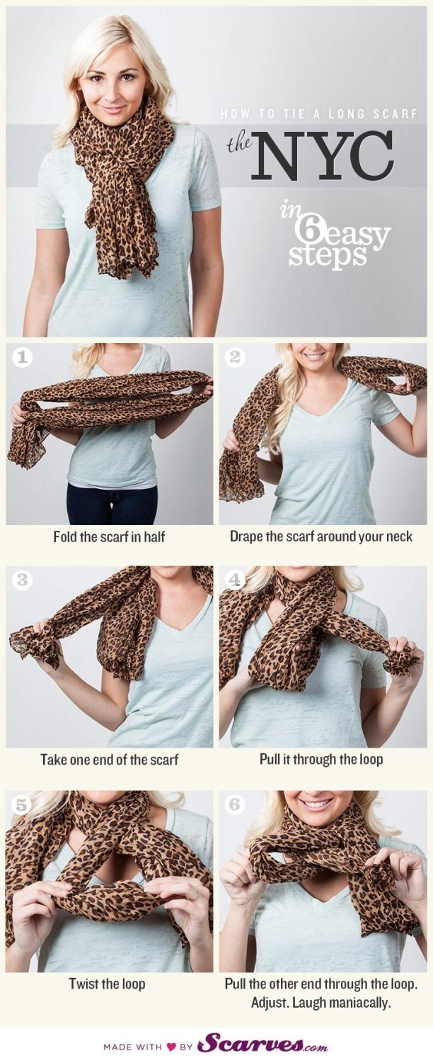 how to tie a scarf 2