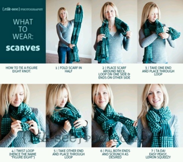 how to tie a scarf