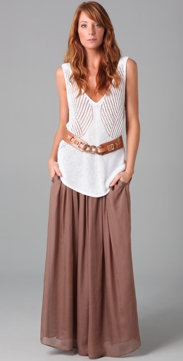 how-to-wear-maxi-skirt-flowy-top
