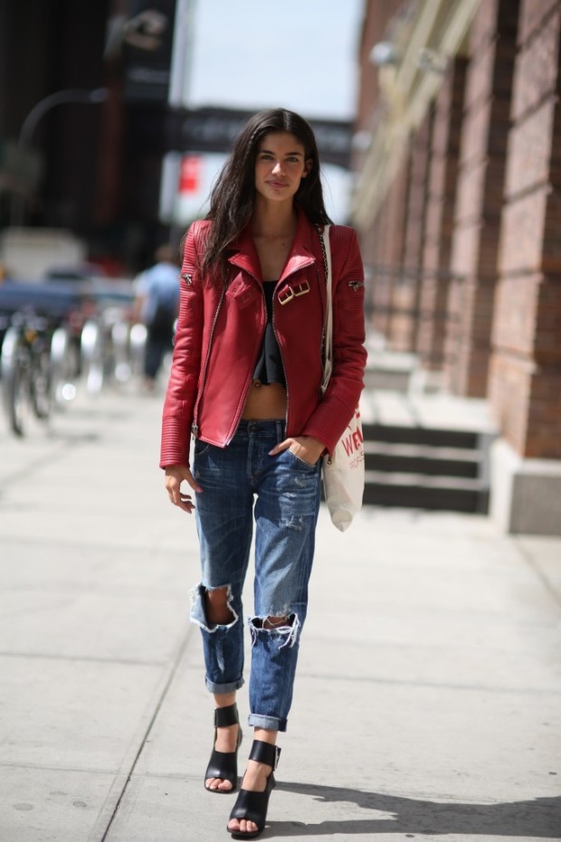 leather jackets street style sppring 2015 1