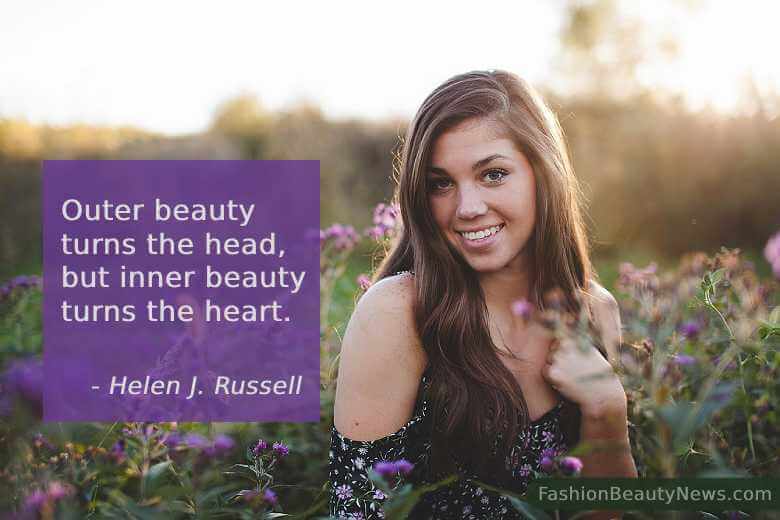 Outer beauty turns the head, but inner beauty turns the heart. - Helen J. Russell Outer beauty turns the head, but inner beauty turns the heart. - Helen J. Russell