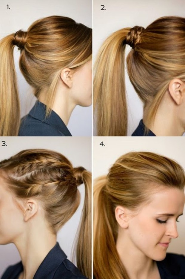 ponytail hairstyle step by step 1