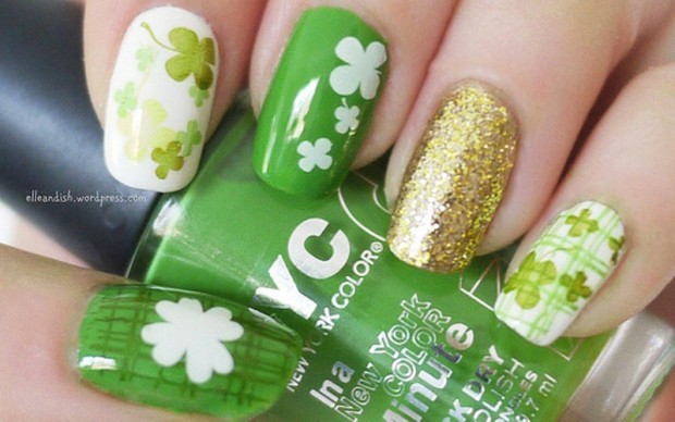 st patrick's day nail designs 4