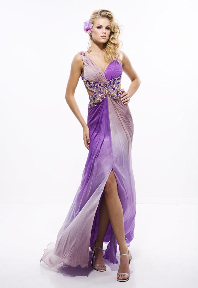 Women-Party-Dress-Purple-Formal